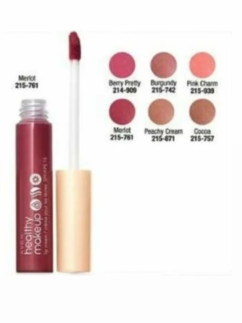 Avon Healthy Makeup Lip Cream Pink Charm SPF 15 Discontinued
